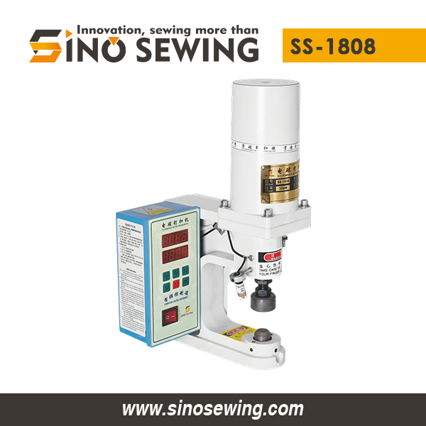 Electromagnetic Snap Button Attaching Machine (Infrared Sensor) (SS-1808), Fastener Attaching Machine with Stepless Pressure Regulation