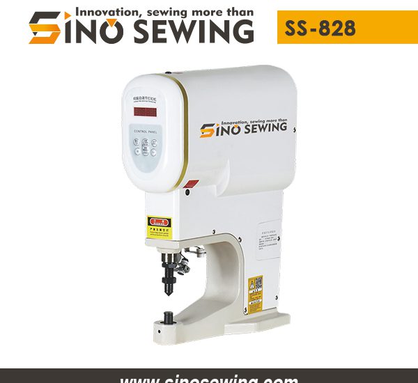 Servo Snap Button Attaching Machine with Self-adjustment Stroke (SS-828), Automatic Fastener Attaching Machine Factory