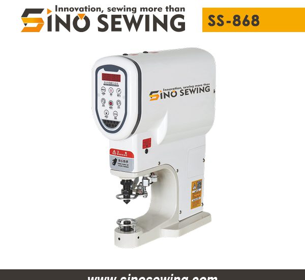 Servo Snap Button Attaching Machine (SS-868) for Metal Buckle, Automatic Snap Button Attaching Machine Manufacturer