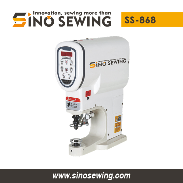 Servo Snap Button Attaching Machine (SS-868) for Metal Buckle, Automatic Snap Button Attaching Machine Manufacturer